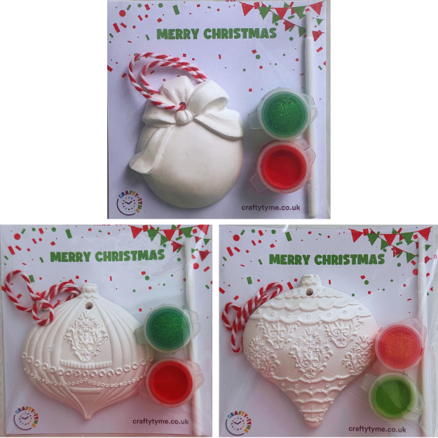 Hanging Bauble Paint Kit - Assorted