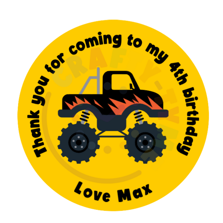 20 Monster Truck Stickers