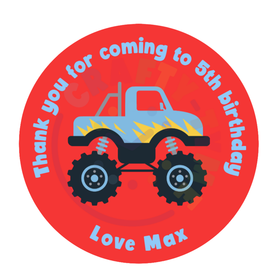 20 Monster Truck Stickers