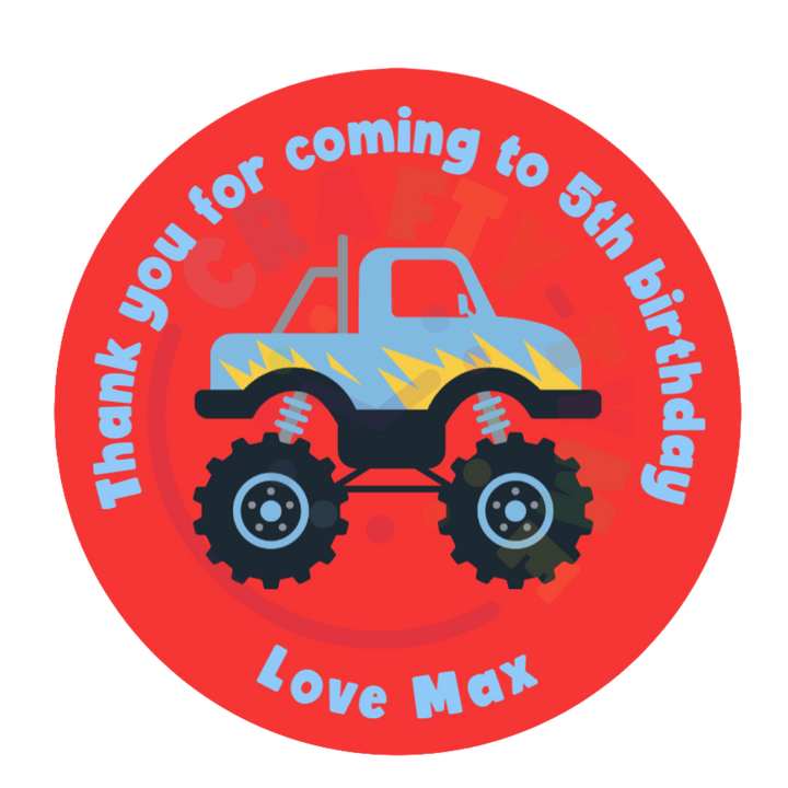 20 Monster Truck Stickers