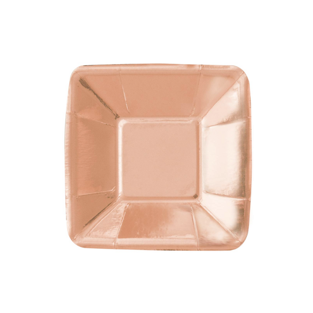 Rose Gold Plate - 8 Pack