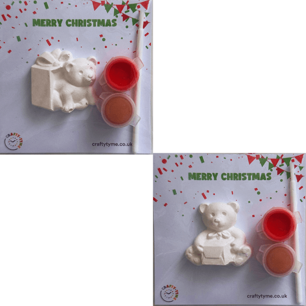 Christmas Teddy Paint Kit - Assorted