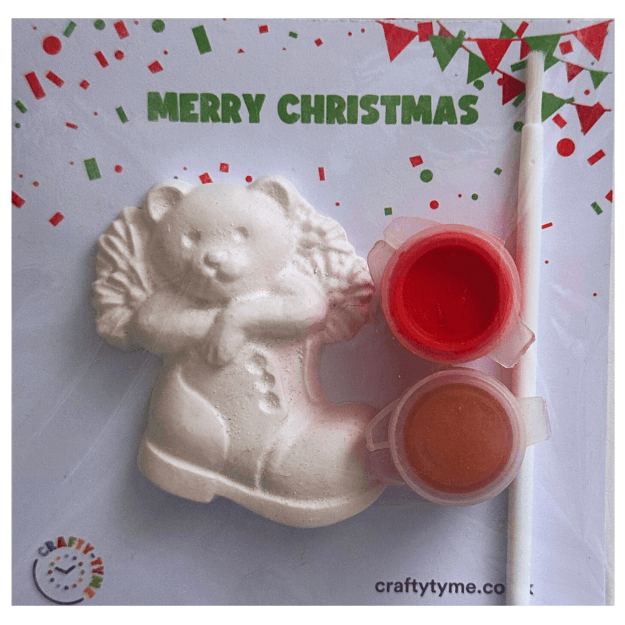 Christmas Teddy Paint Kit - Assorted