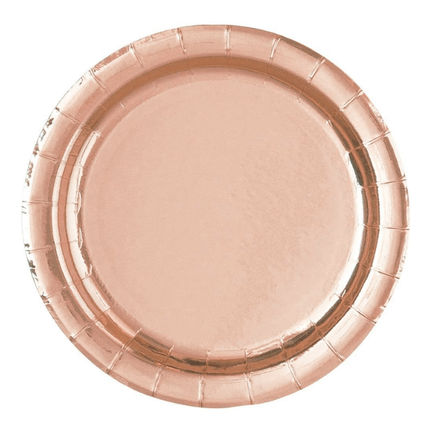 Rose Gold Plate - 8 Pack