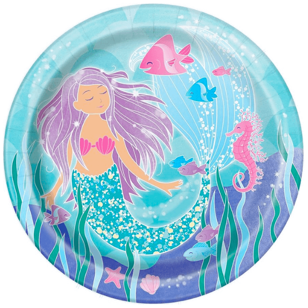 Mermaid Paper Plates