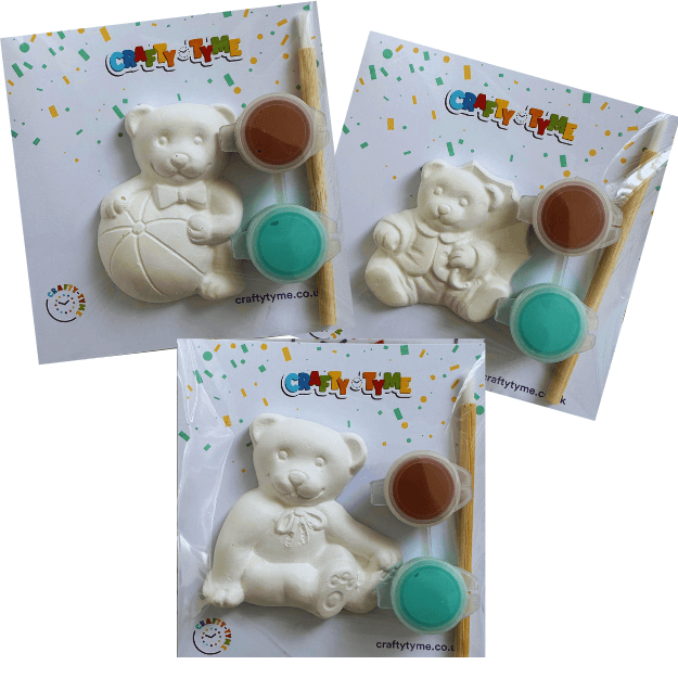 Teddy Bear Paint Kit - Assorted