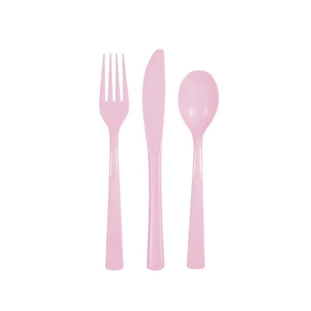 18 Pink Cutlery