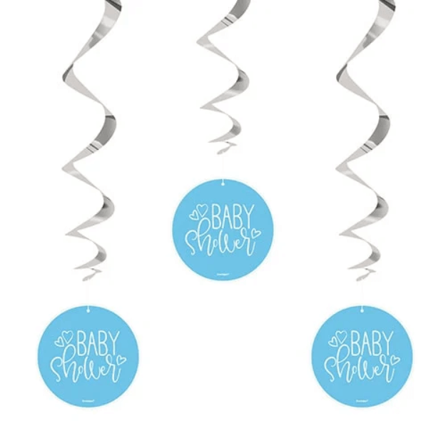 Blue Baby Shower Hanging Decor