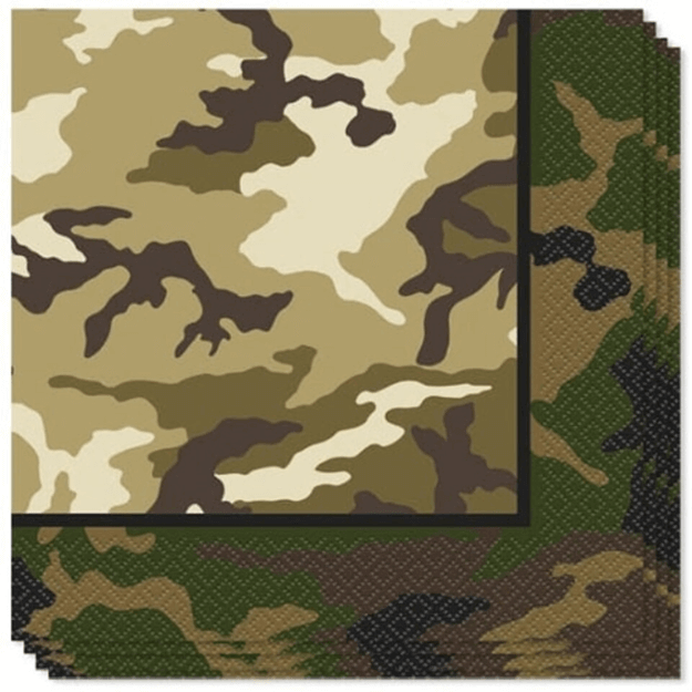 Camouflage Napkins - 16 Pack