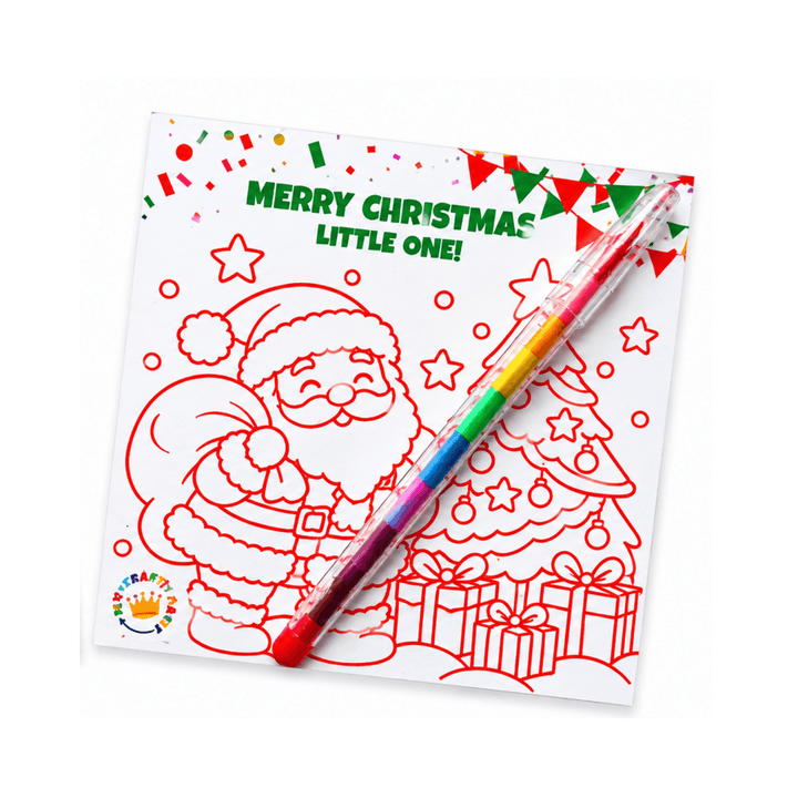 Personalised Christmas Colouring & Activity Card