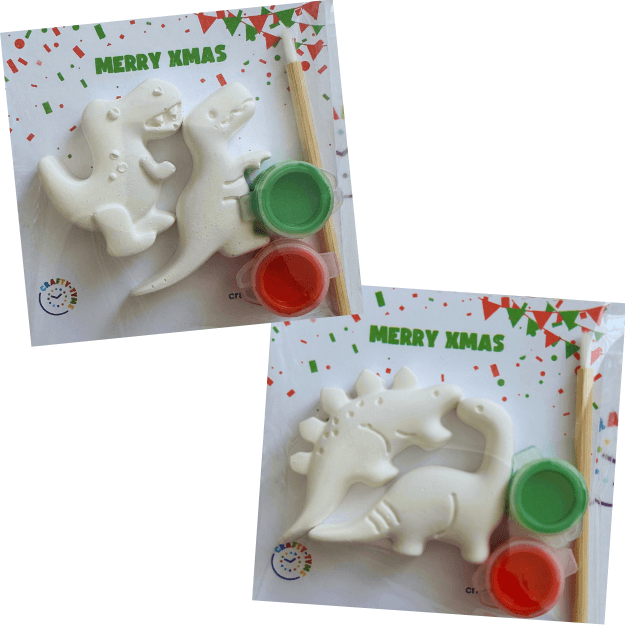 Christmas Dino Paint Kit - Assorted
