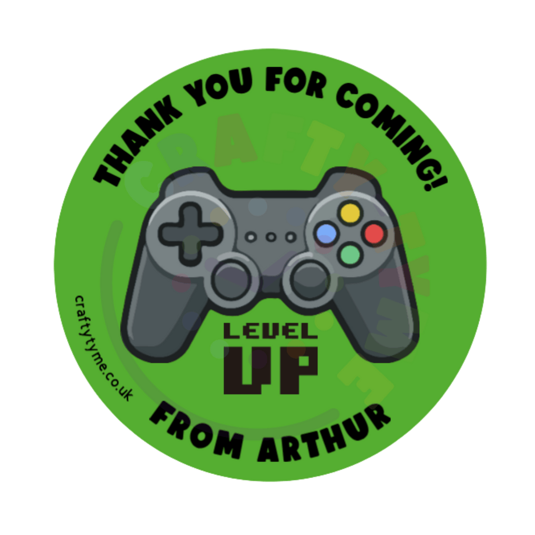 20 Personalised Gaming Stickers
