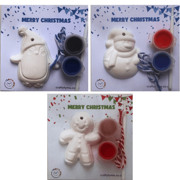 Hanging Festive Character Paint Kit - Assorted