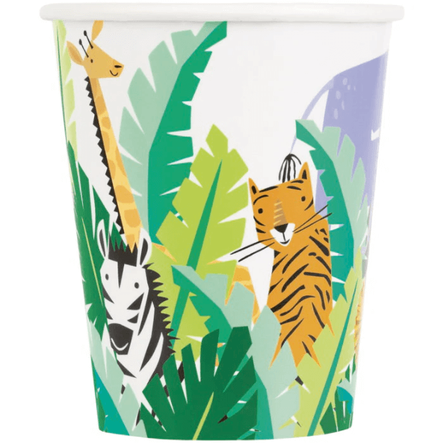 Jungle Animal Cups - 8 Pack