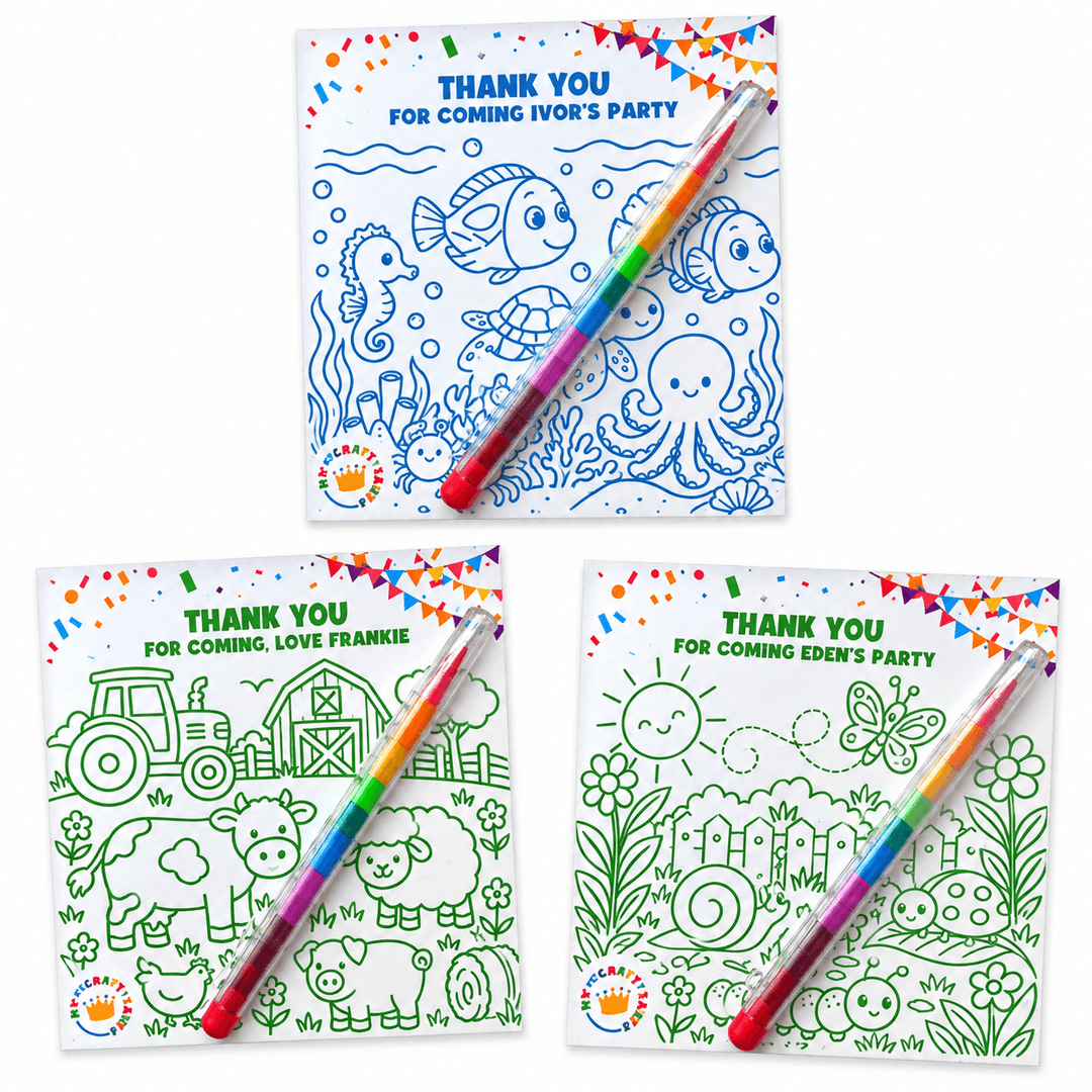 Personalised Colouring & Activity Card