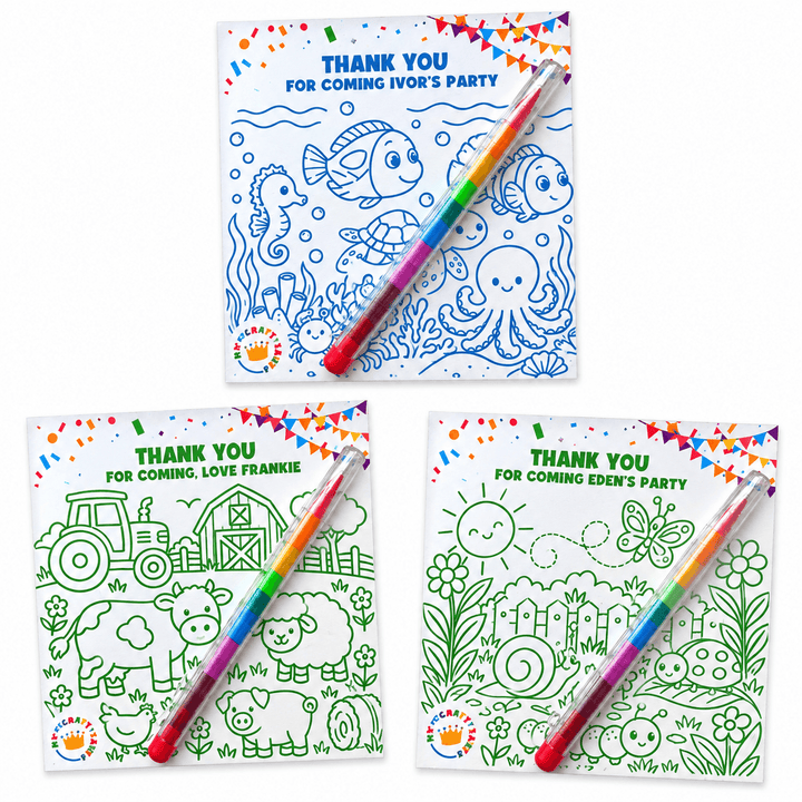 Personalised Colouring & Activity Card