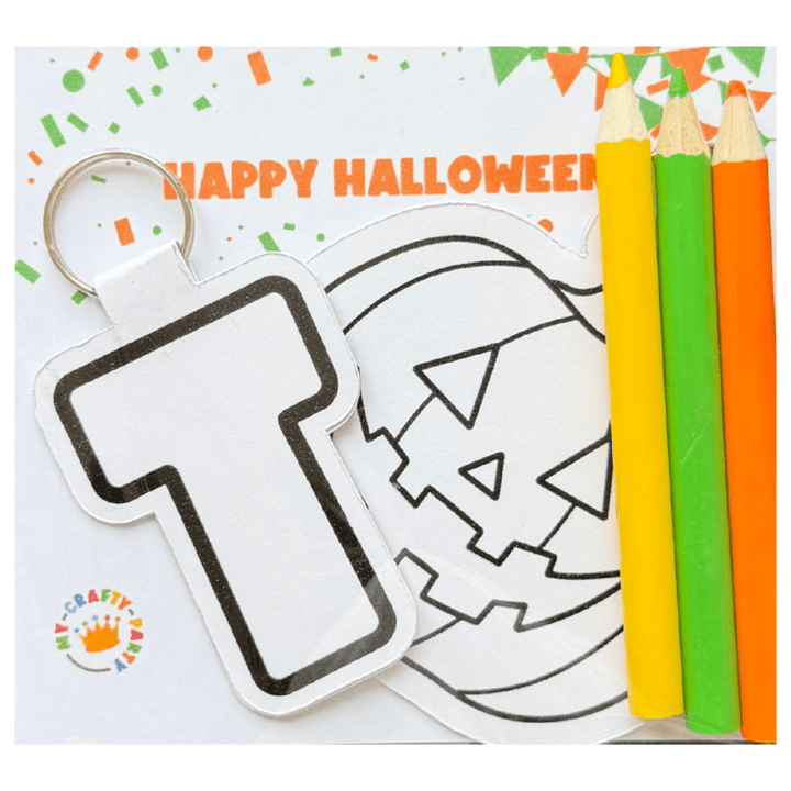 Personalised Initial & Spooky Keyring Kit