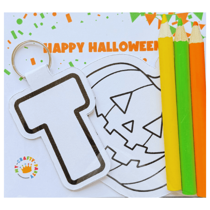 Personalised Initial & Spooky Keyring Kit