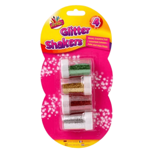 4 glitter shakers