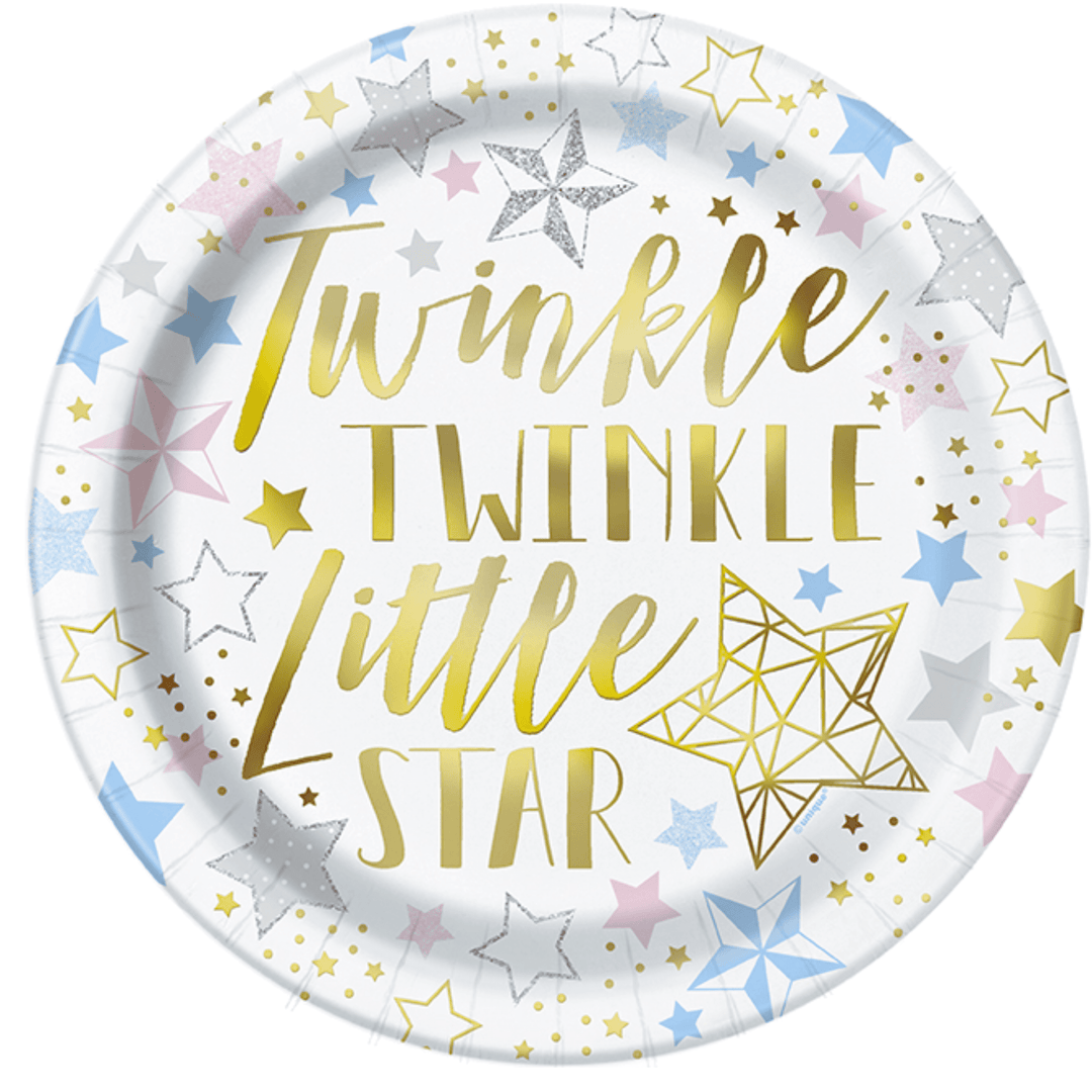 Twinke Twinkle Little Star Plates