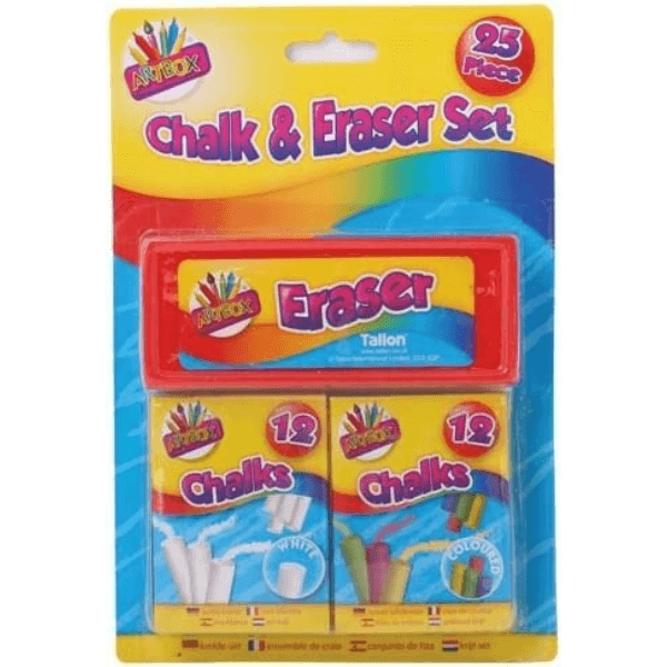 chalk & eraser set